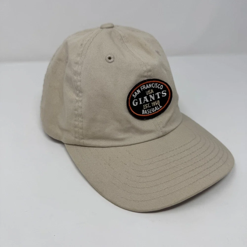SF GIANTS Tan Baseball Hat Cap Adjustable Men's Embroidered Genuine Merchandise